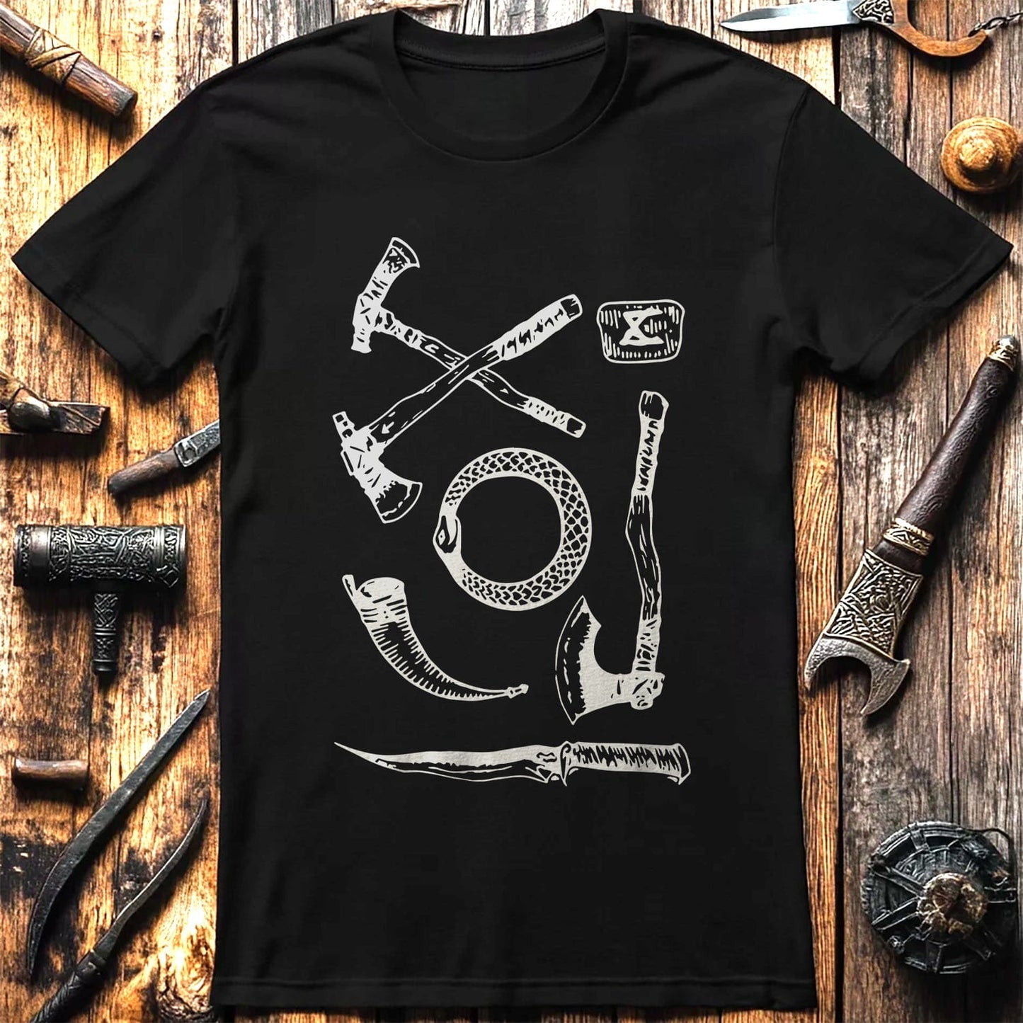 Axes, Knives &  T-Shirt