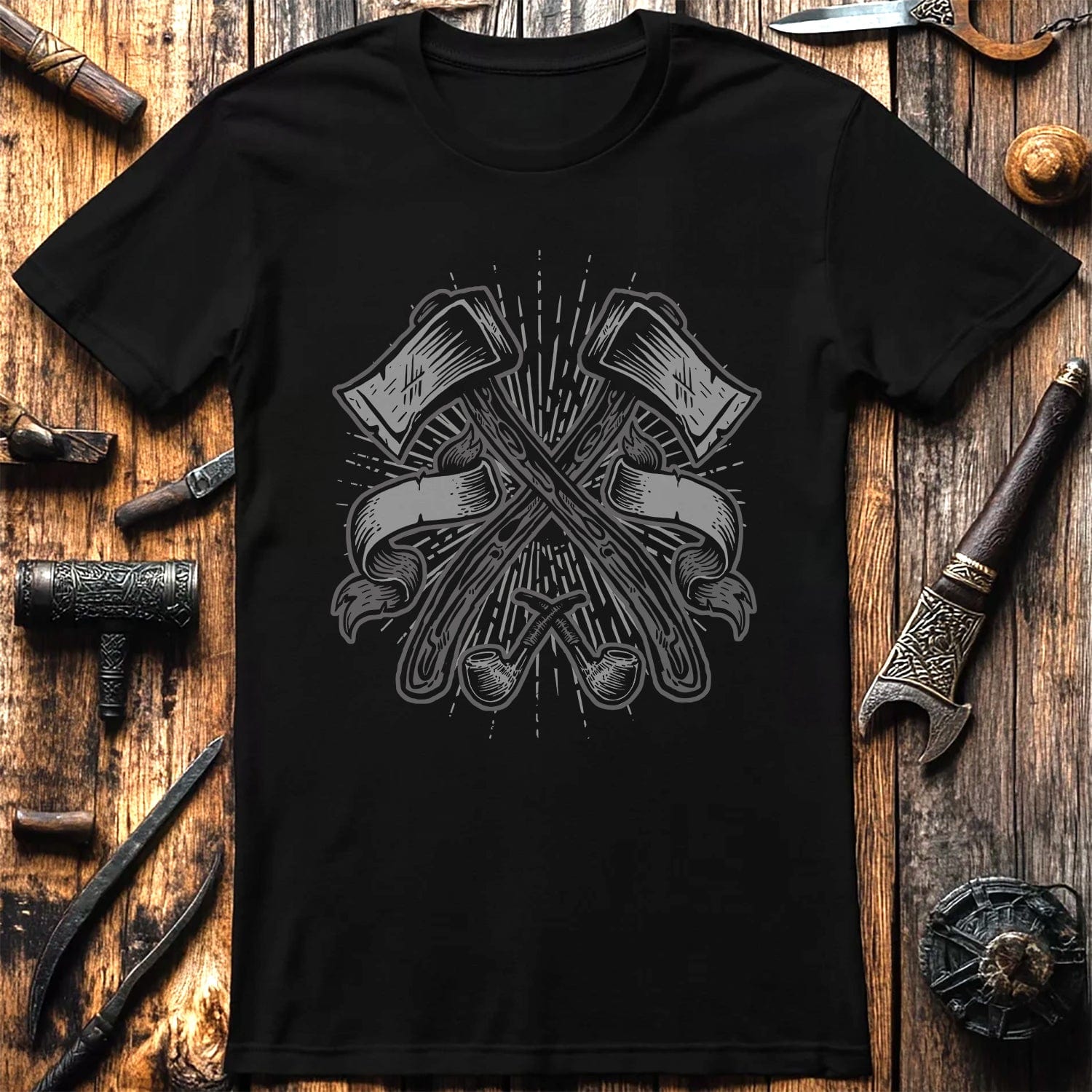 Twin Axes T-shirt  T-Shirt