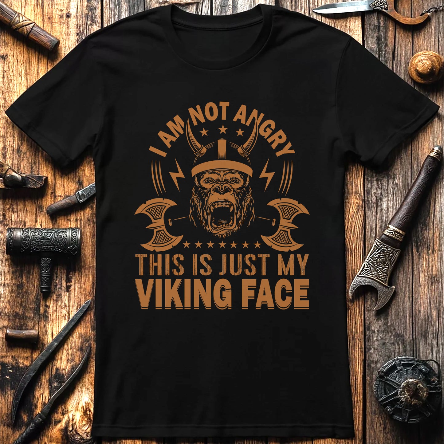 I’m Not Angry, This is Just My Viking Face T-shirt