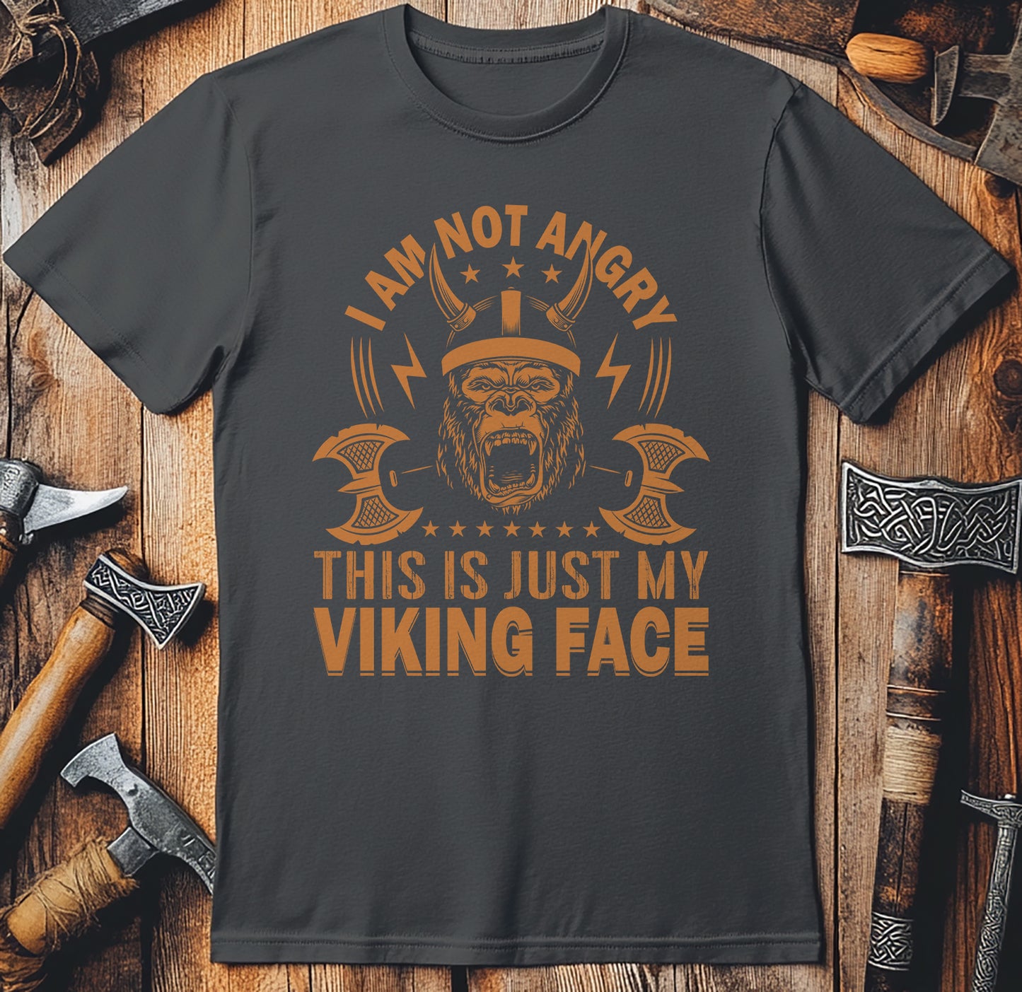 I’m Not Angry, This is Just My Viking Face T-shirt