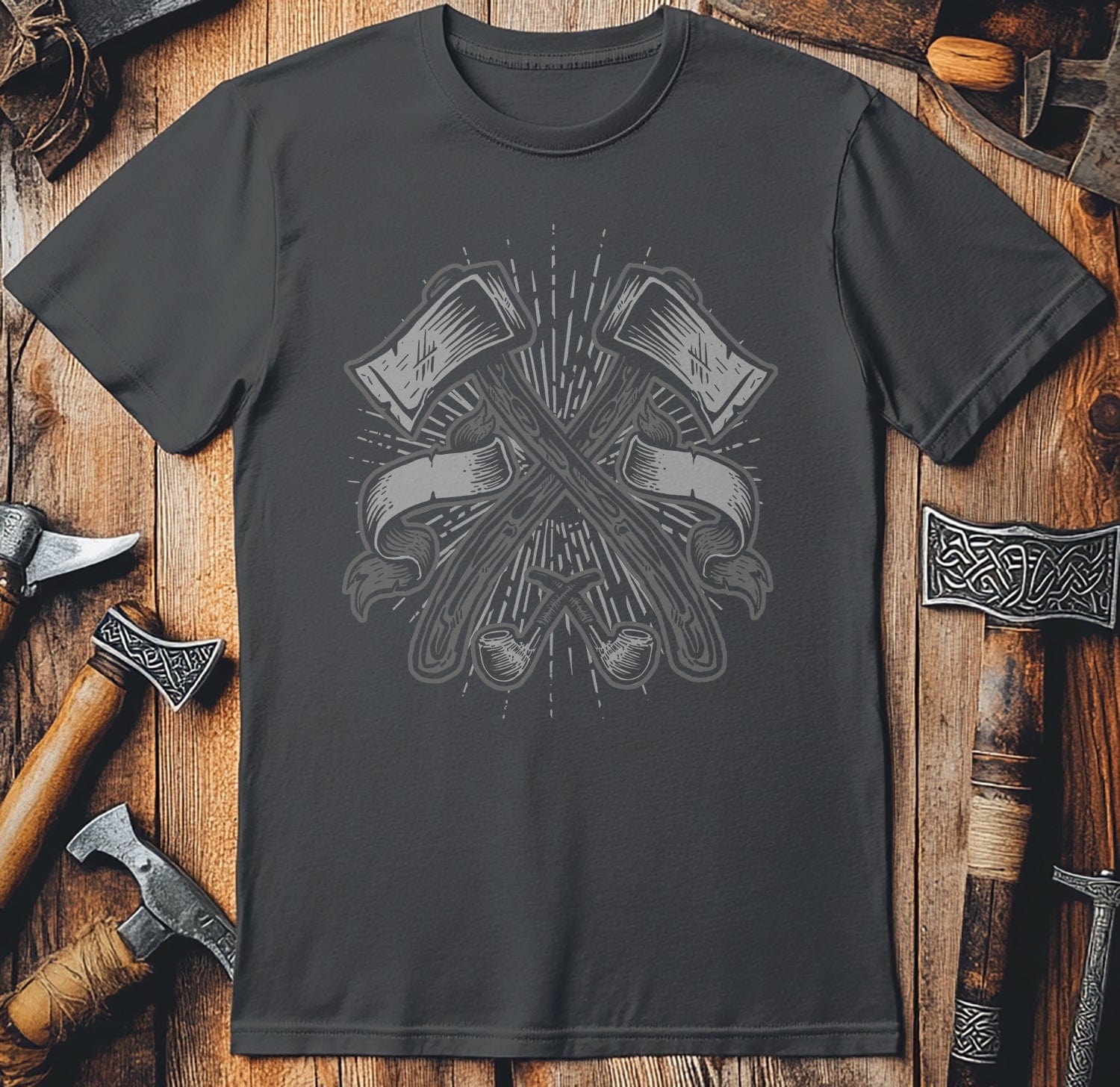 Twin Axes T-shirt  T-Shirt