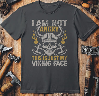 I Am Not Angry Skull Viking T-Shirt