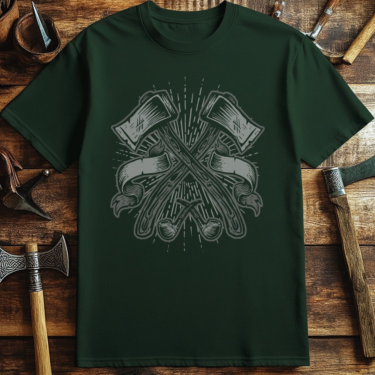 Twin Axes T-shirt  T-Shirt