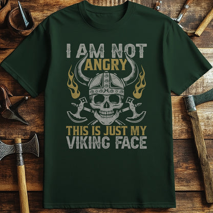 I Am Not Angry Skull Viking T-Shirt