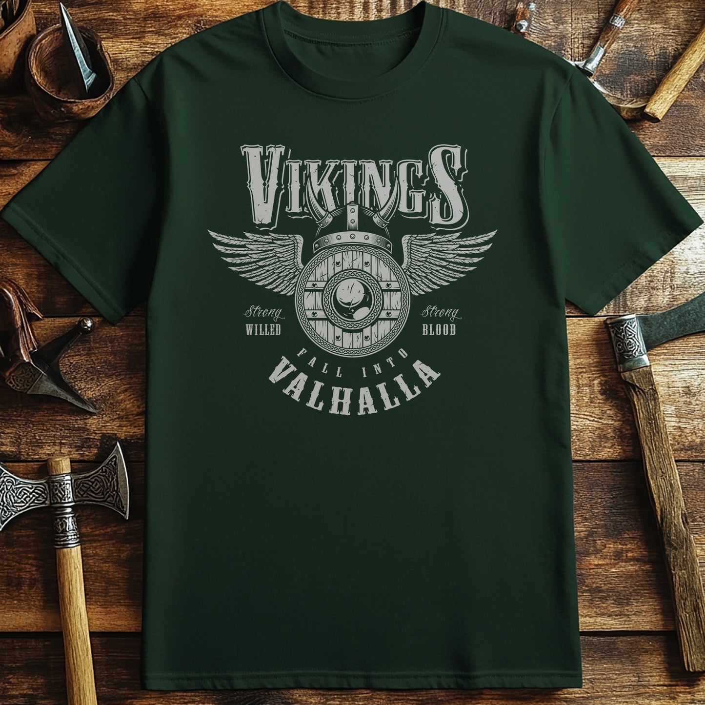 Vikings Valhalla Winged T-Shirt