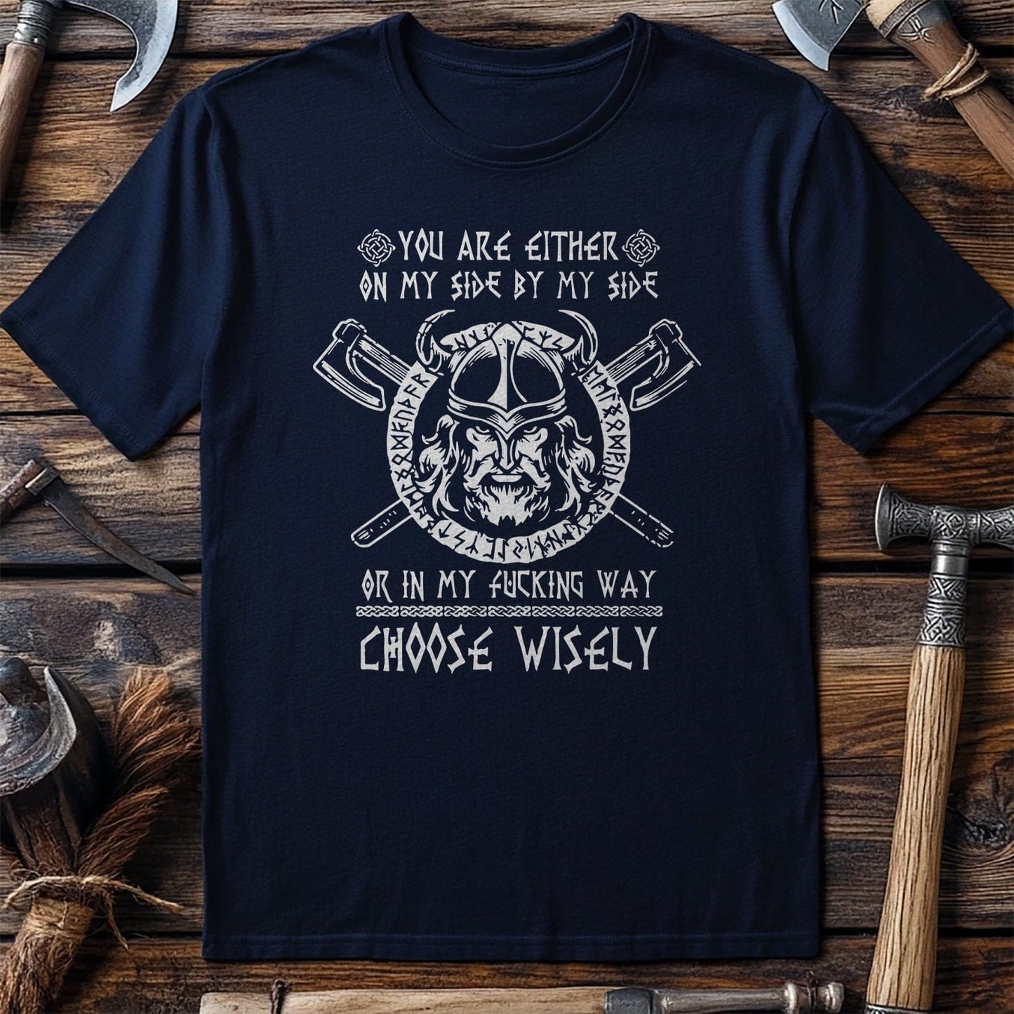 On My Side or In  T-Shirt