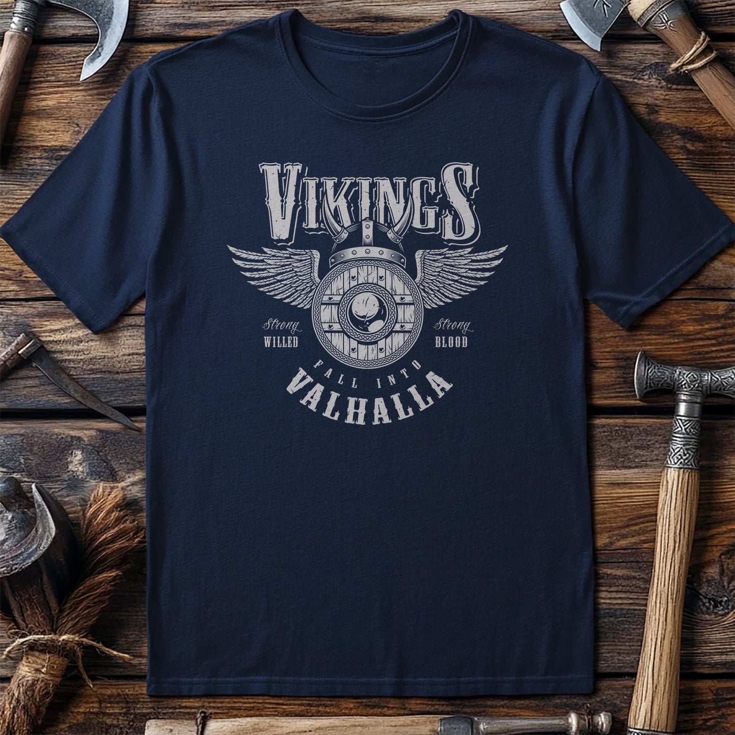 Vikings Valhalla Winged T-Shirt