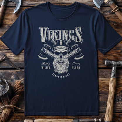 Axe & Bearded Skull Vikings t-shirt