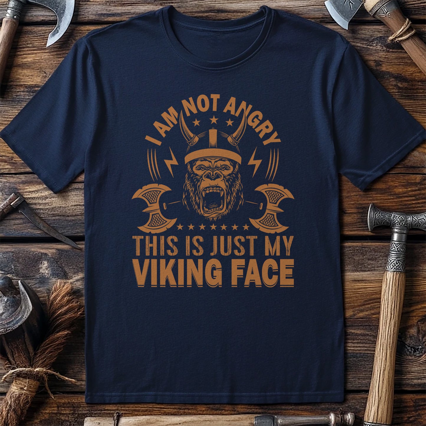 I’m Not Angry, This is Just My Viking Face T-shirt