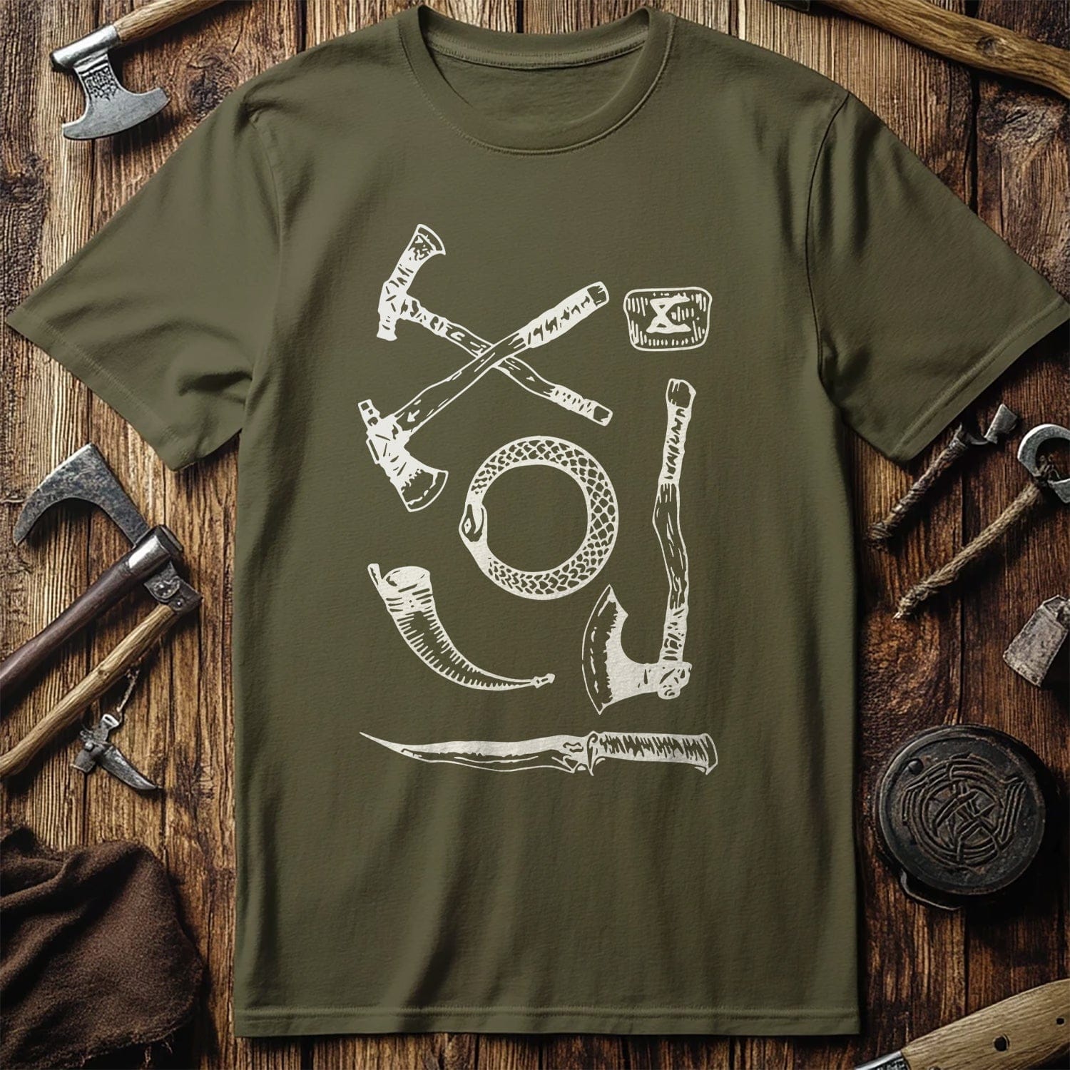 Axes, Knives &  T-Shirt