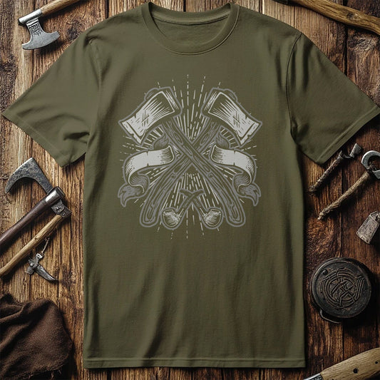 Twin Axes T-shirt  T-Shirt