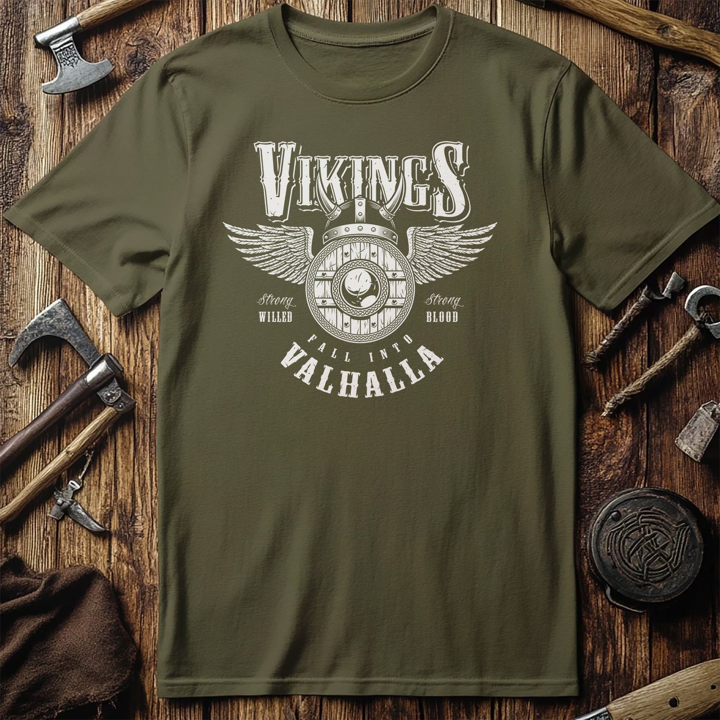 Vikings Valhalla Winged T-Shirt